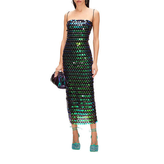 Sommerkleid mit großen Pailletten