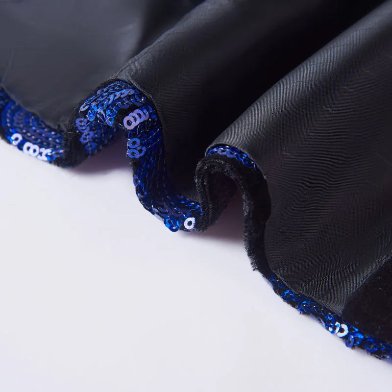 Anzugjacke und Hose mit Pailletten aus Samt für Herren