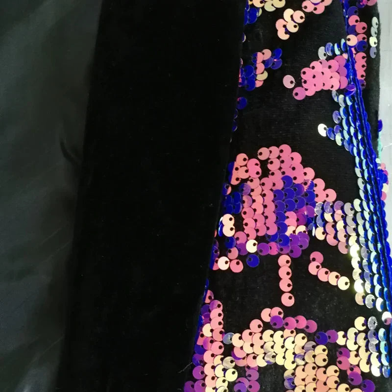 Herren Paillettenkostüm Set