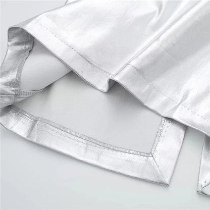 Silbernes Korsett Kleid