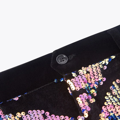 Herren Paillettenkostüm Set