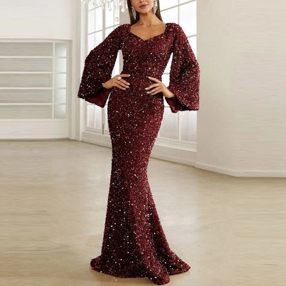 Elegantes Pailletten-Kleid