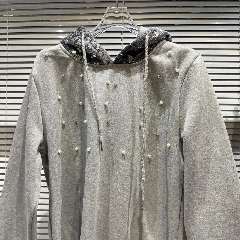 Jogging-Set mit Pailletten und Jacke