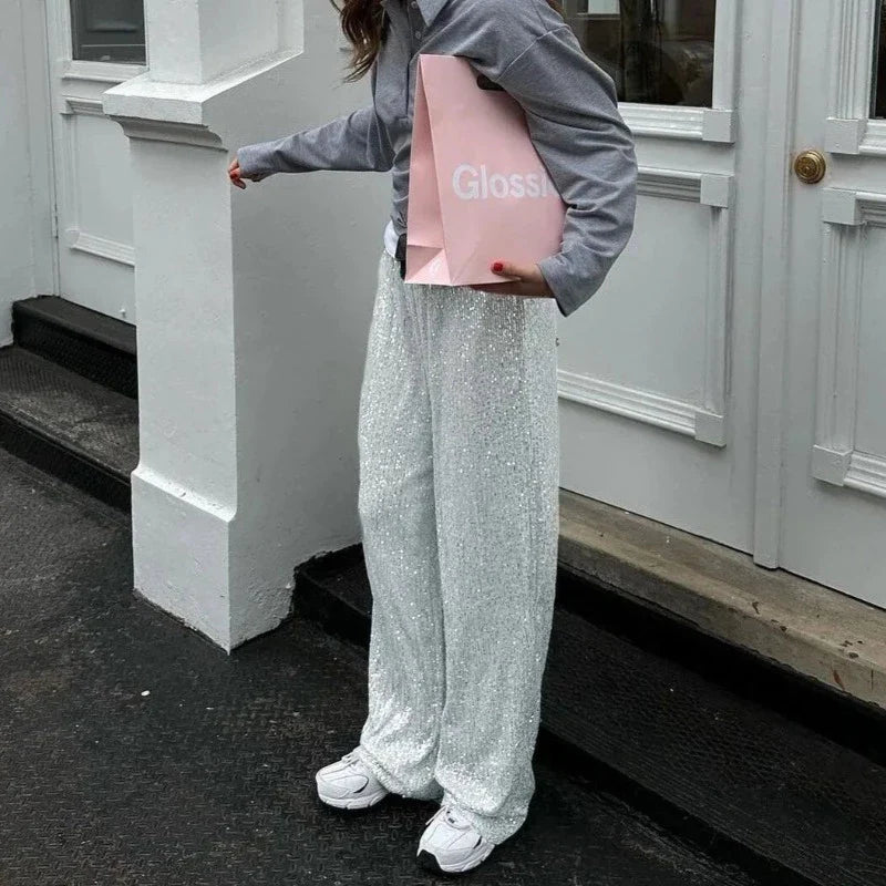 Bequemer Paillettenhose für Damen