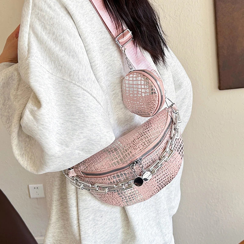 Banane Sac aus goldenen Karos