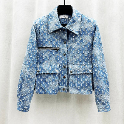 Blaue Paillettenjacke für Herren