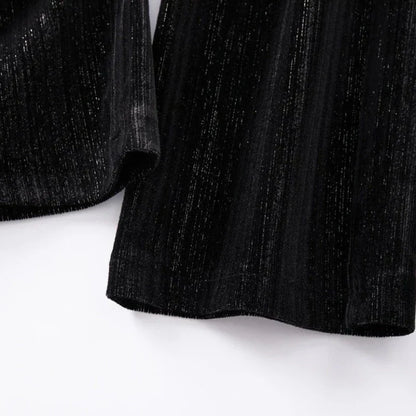 Damenhose mit Samtpailletten