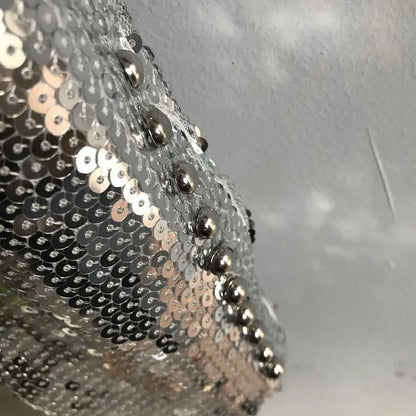 Obere Pailletten mit Reißverschluss