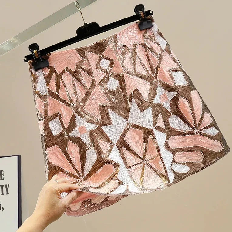 Retro Paillettenrock