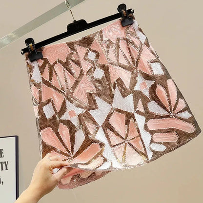 Retro Paillettenrock