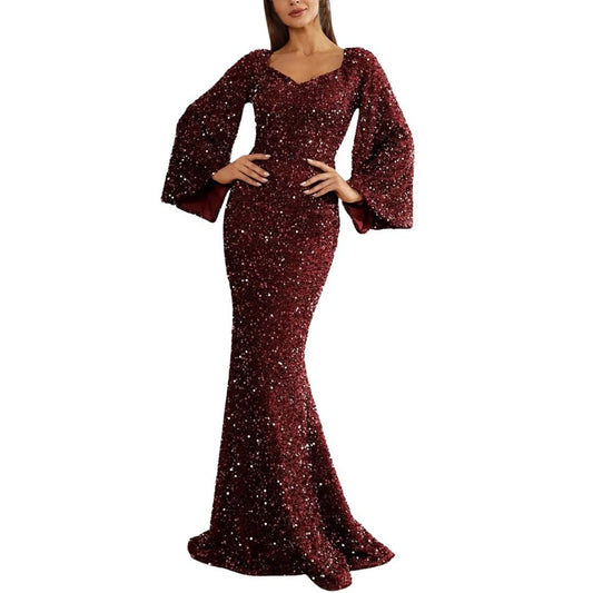 Elegantes Pailletten-Kleid