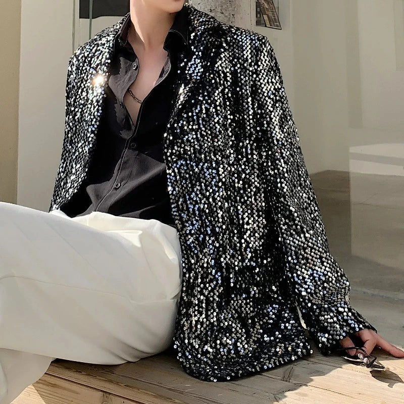 Herren Anzugsjacke Silber