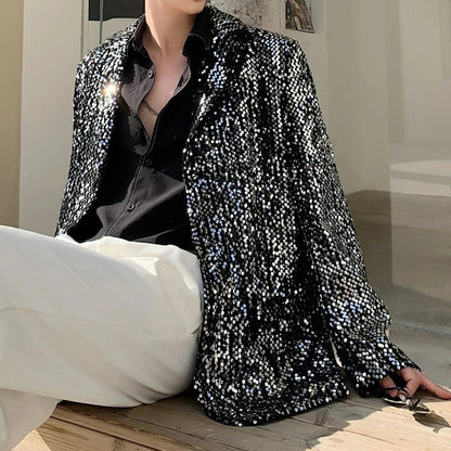 Herren Anzugsjacke Silber