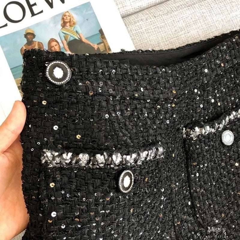 Elegante Damen-Paillettenhose