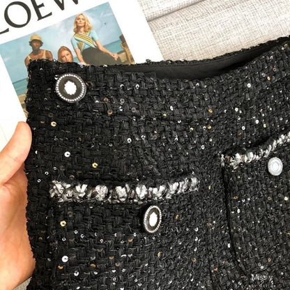 Elegante Damen-Paillettenhose