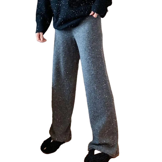 Damen Wollpaillettenhose