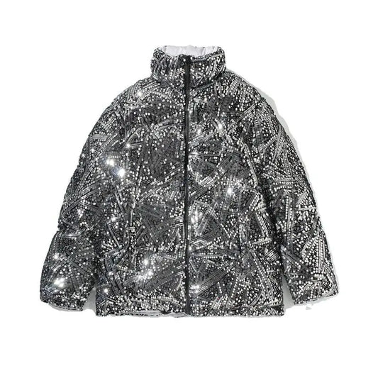 Daunenjacke mit Pailletten für Herren