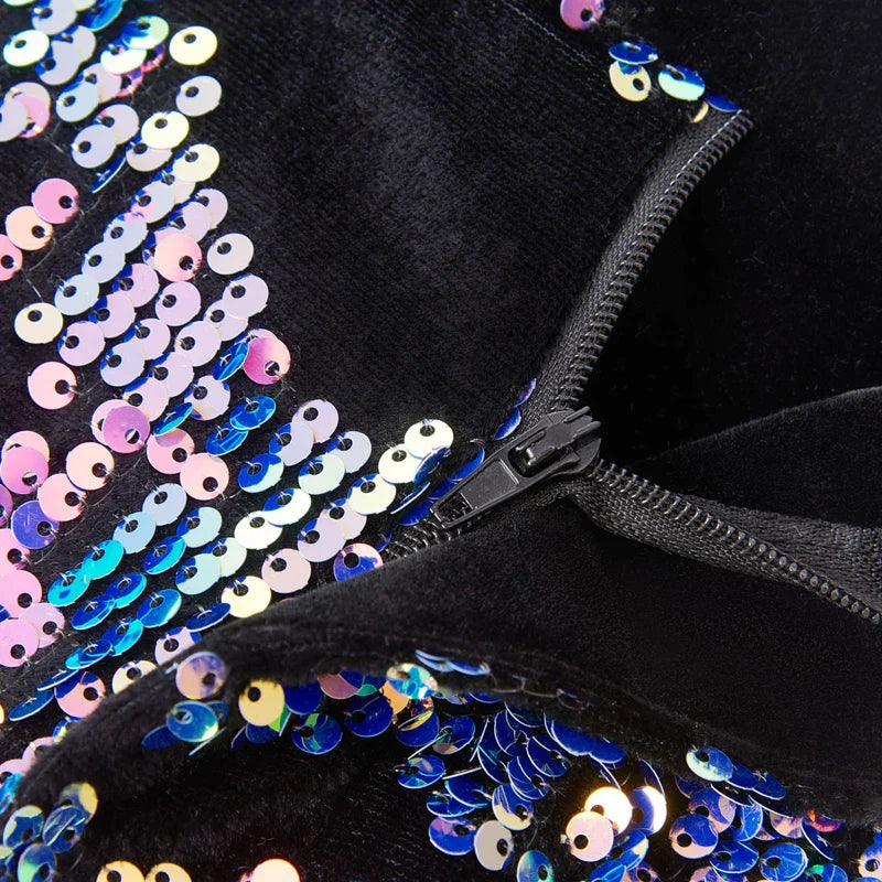 Herren Paillettenkostüm Set