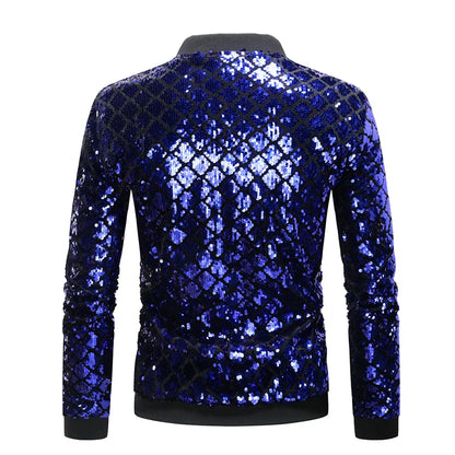 Damens Paillettenjacke mit Karomuster (Copy)
