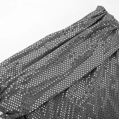 Bardot-Kragen-Paillettenkleid