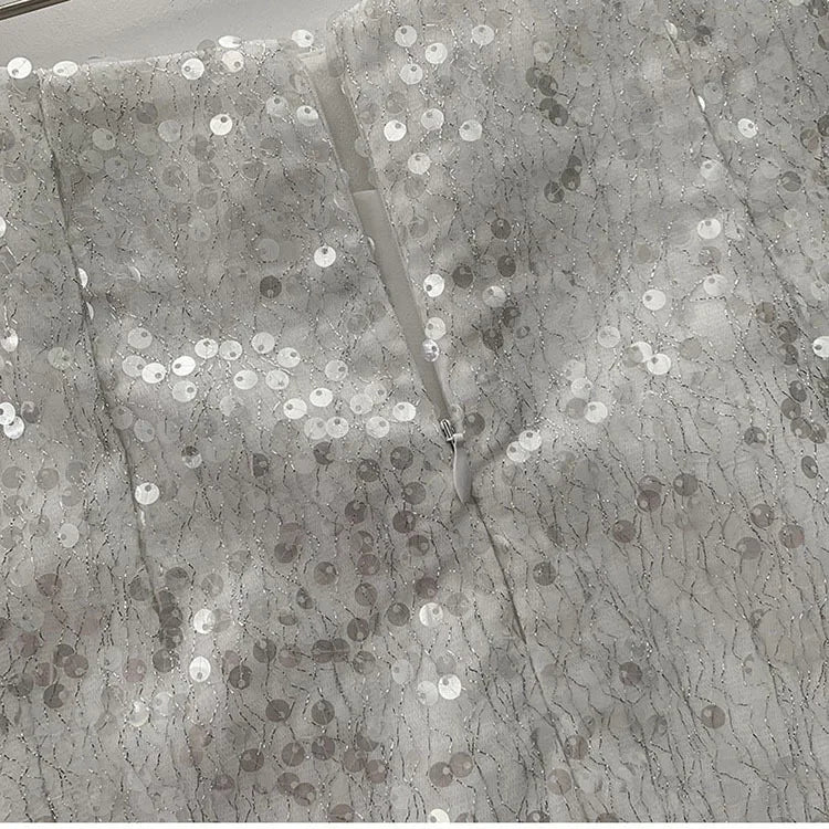 Mini Jupe Paillette Taille Haute