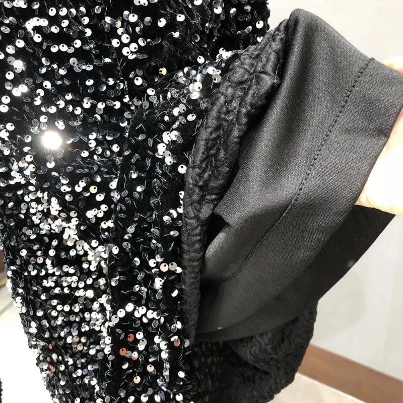 Paillettenkleid mit Trägern