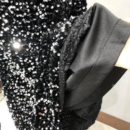 Paillettenkleid mit Trägern