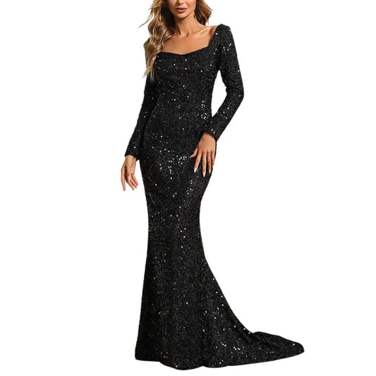 Elegantes Pailletten-Kleid