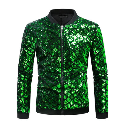 Damens Paillettenjacke mit Karomuster