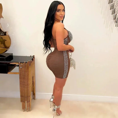 Sexy Strass Kleid