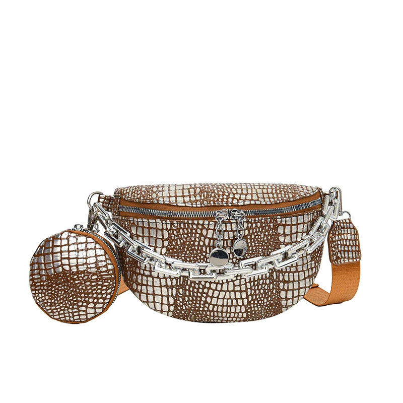 Banane Sac aus goldenen Karos