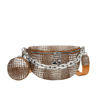 Banane Sac aus goldenen Karos