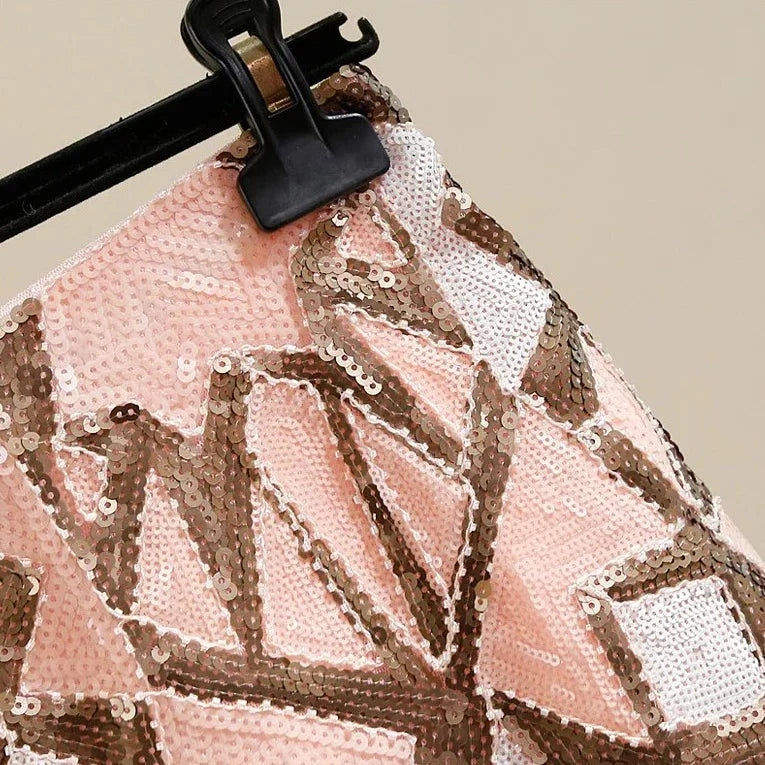 Retro Paillettenrock