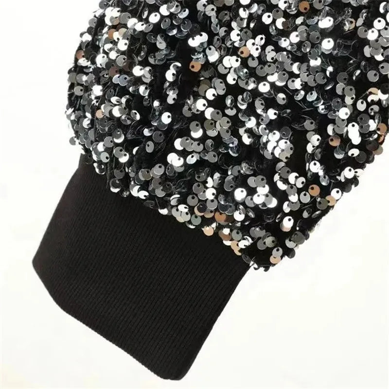 Paillettenhose mit Innenfutter aus Fleece