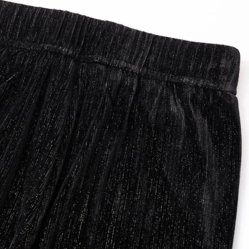 Damenhose mit Samtpailletten