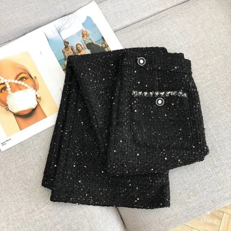 Elegante Damen-Paillettenhose