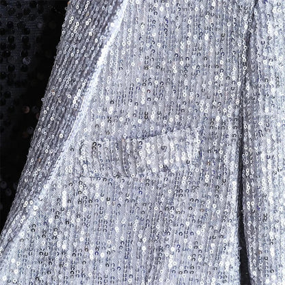 Herren Pailletten-Blazer Jacke