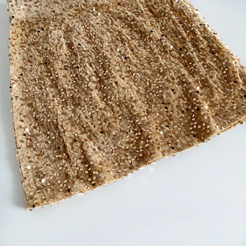 Kurzer Paillettenrock