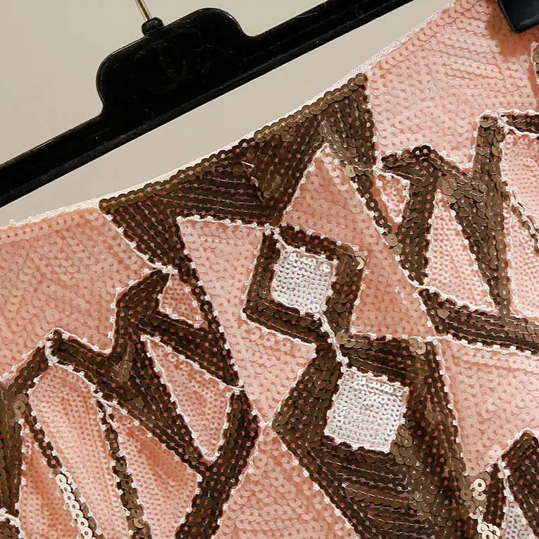 Retro Paillettenrock