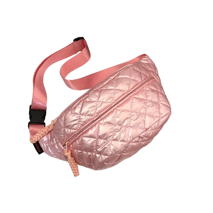 Große silberne Gürteltasche