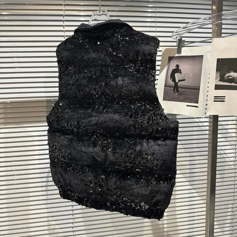 Jogging-Set mit Pailletten und Jacke