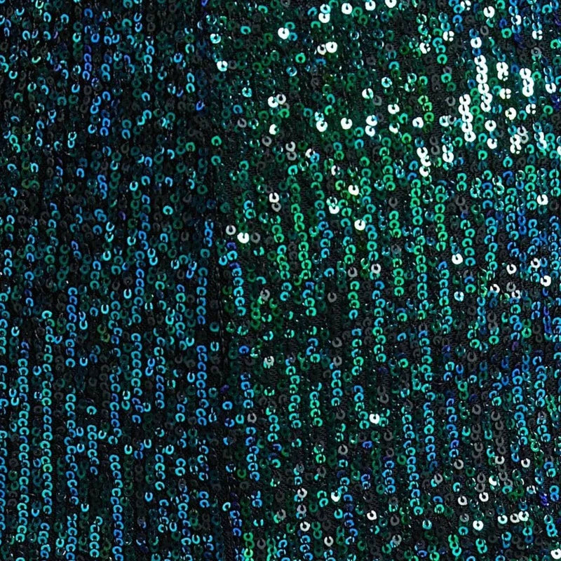 Damenshorts mit Pailletten und Elefantenfußmuster