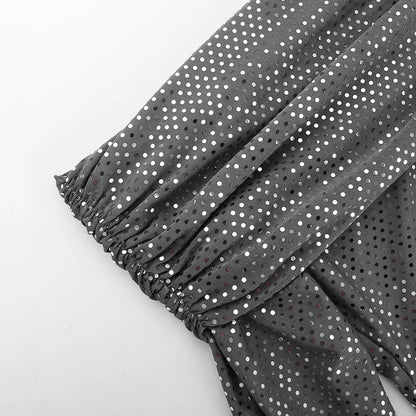 Bardot-Kragen-Paillettenkleid