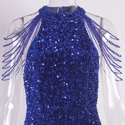 Elegantes Pailletten-Abendkleid
