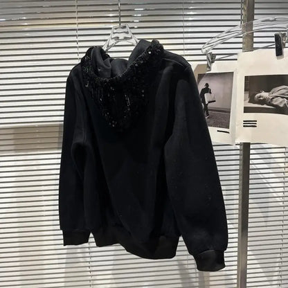 Jogging-Set mit Pailletten und Jacke