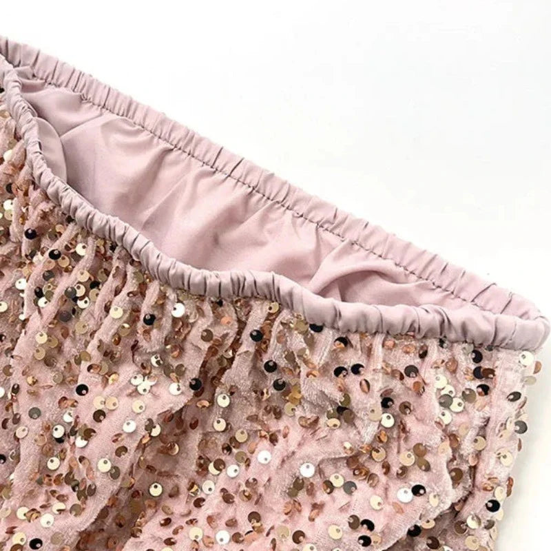 Rock mit Pailletten Fischschwanz