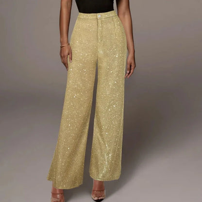 Elegante Damen-Paillettenhose