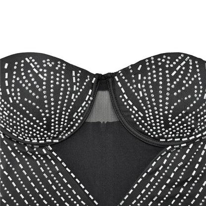 Sexy Pailletten-Jacke mit Strass