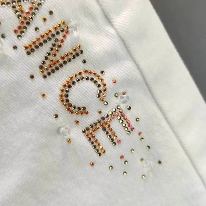 Short Jean Strass Blanc Paris