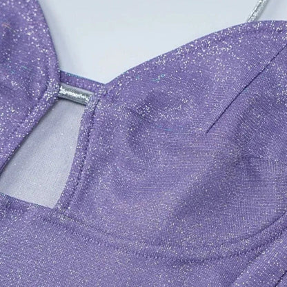Mini-Bademantel Pailletten Rückenausschnitt